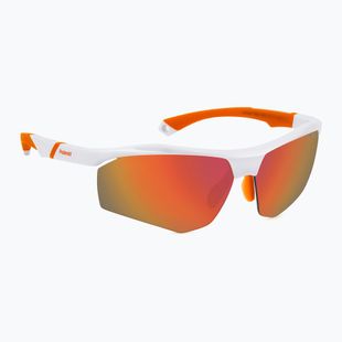 Polaroid PLD 7055/S weiß/rot, mehrschichtige polarisierte Sonnenbrille für Herren mit hohem Kontrast
