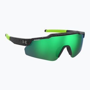 Unter Armour Levelup Jr S3 Muster schwarz weiß/grün mehrschichtige Kindersonnenbrille