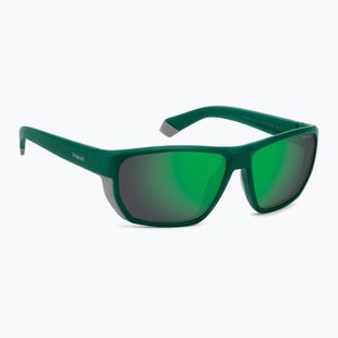 Polaroid PLD 7057/S matt teal/grau-grüner Spiegel polarisierte Herren-Sonnenbrille