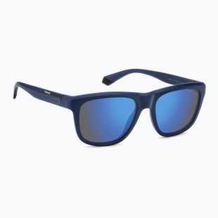 Polaroid PLD 2163/S matt blau/blau verspiegelt polarisierte Sonnenbrille