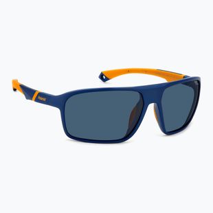 Polaroid PLD 7058/S matte blau/blaue polarisierte Herren-Sonnenbrille mit hohem Kontrast