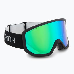 Skibrille Smith Transfer black/green sol-x mirror