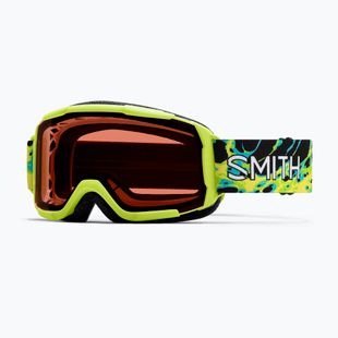 Kinder-Skibrille Smith Daredevil S3 electric lime slime/green solx mirror antifog