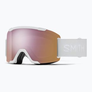 Skibrille Smith Squad S2 white vapor/chromapop everyday rose gold mirror