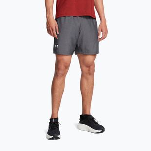 Lauf Shorts Herren Under Armour Launch 7" Heather black / black / reflective