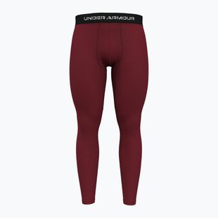 Trainingsleggings Herren Under Armour Elite CG cardinal / metallic silver