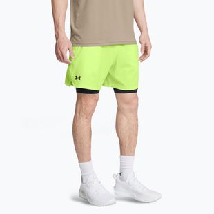 Trainings Shorts Herren Under Armour Vanish Woven 2in1 Sts morph green / blavk / black