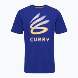 Herren Under Armour Curry Logo T-shirt Trend royal/weiß/taxi