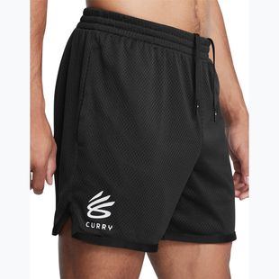 Basketball-Shorts Herren Under Armour Curry Splash Short black / white clay