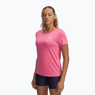 Trainingsshirt Damen Under Armour Tech C-Twist super pink/white