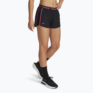 Damen Shorts Under Armour Tech Play Up black/super pink