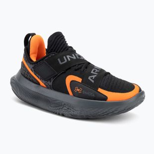 Under Armour Flow Futr X 4 UAA Basketball Schuhe schwarz/Castlerock/Blaze Orange