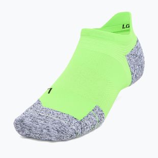 Under Armour Dry Run Cushion No Show Tab hypergrün/hypergrün/reflektierende Socken