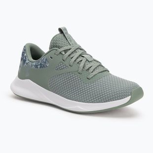 Trainingsschuhe Damen Under Armour Charged Aurora 2+ silica green/white/metallic silica