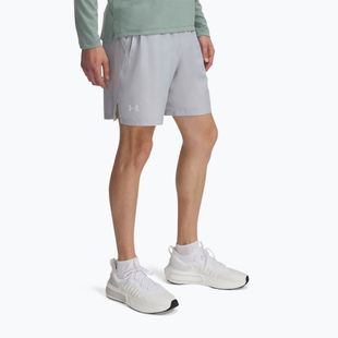 Laufshorts Herren Under Armour Launch 7" mod gray / white / reflective