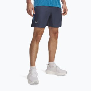 Laufshorts Herren Under Armour Launch 7" downpour gray / ether blue / reflective