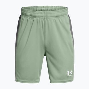 Fußballshorts Kinder Under Armour Challenger Knit silica green / castlerock / white