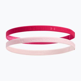 Under Armour Mini Bands Stirnband (2 Stück) schattiert fuchsia/prime pink