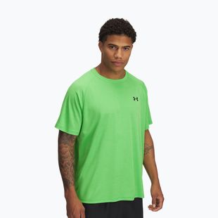 Herren Trainingsshirt Under Armour Tech Textured cyber green/green spark/black