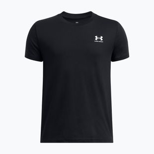 Kinder T-Shirt Under Armour Sportstyle Left Chest black