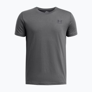 Kinder-Shirt Under Armour Sportstyle Left Chest pitch gray/black