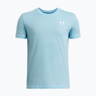 Kinder T-Shirt Under Armour Sportstyle Left Chest blue