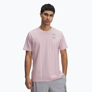 Shirt Herren Under Armour 60/40S Evol Logo prime pink/ether blue/white