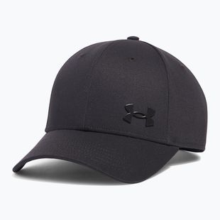 Under Armour Sportstyle Metal Einstellbare schwarz/silberne Herren Baseballkappe