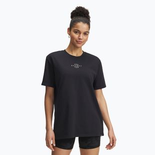 Shirt Damen Under Armour Project Rock Campus black/white clay/hyper green