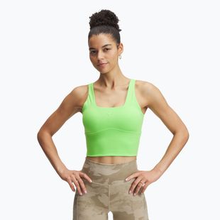 Sport-BH Under Armour Project Rock Fitted Bra Tank cyber green / cyber green
