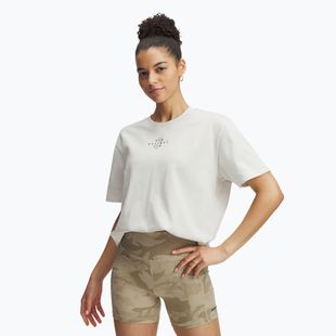 Shirt Damen Under Armour Project Rock Campus white clay/black