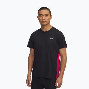 Laufshirt Herren Under Armour Trail Run Zip black/shaded fuchsia/reflective