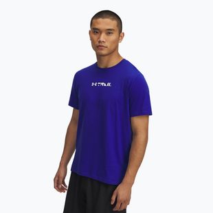 Laufshirt Herren Under Armour Trail Run Graphic Tee royal/reflective