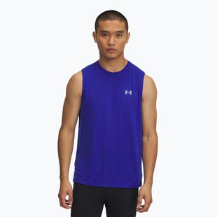 Lauf Tank Top Herren Under Armour Trail Run Launch Tank royal/reflective