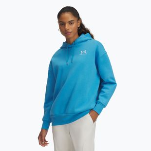 Hoodie Sweatshirt Damen Under Armour Icon Fleece Hoodie ether blue/white