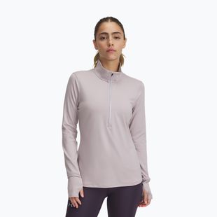 Lauf Longsleeve Damen Under Armour Launch Pro Half Zip gray dawn/reflective