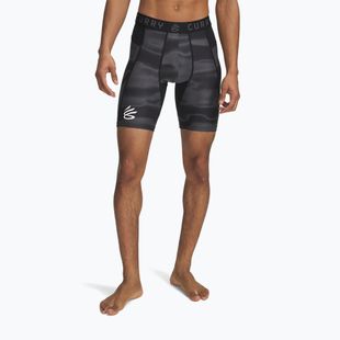 Shorts Herren Under Armour Curry HeatGear Printed black / castlerock / white