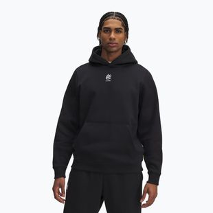 Hoodie Sweatshirt Herren Under Armour Curry Splash Hoodie black / white clay