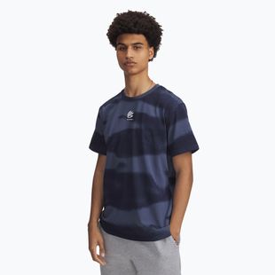 Shirt Herren Under Armour Curry Hvyweight Logo downpour gray/white