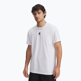 Shirt Herren Under Armour Curry Hvyweight Logo white/black