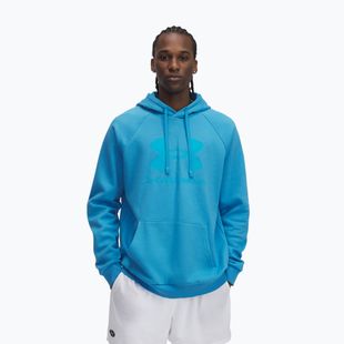 Hoodie Sweatshirt Herren Under Armour Rival Fleece Logo HD ether blue/blue topaz