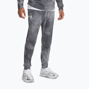 Hose Herren Under Armour Rival Terry Printed Jogger castlerock/onyx white