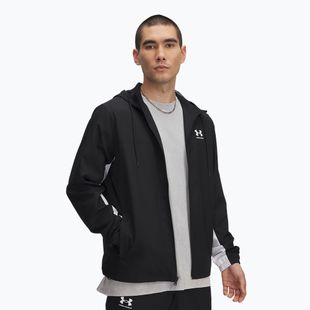Jacke Herren Under Armour Rival Woven Windbreaker black/black/white
