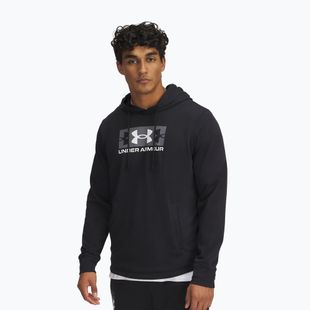 Hoodie Sweatshirt Herren Under Armour Rival Terry Logo black/castlerock/white