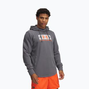 Hoodie Sweatshirt Herren Under Armour Rival Terry Logo castlerock/mod gray/fire