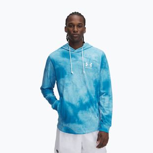 Hoodie Sweatshirt Herren Under Armour Rival Terry Printed ether blue/onyx white