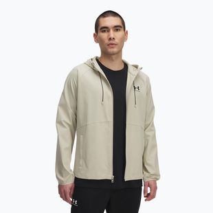 Trainingsjacke Under Armour Vibe Woven khaki base/black