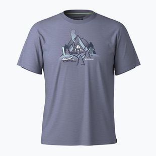 Trekking Shirt Herren Smartwool Alpine A-Frame Graphic Tee nightfall blue