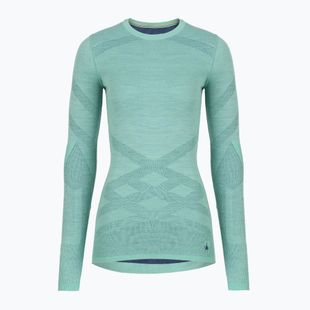 Damen-Thermoaktivshirt Smartwool Intraknit Thermal Merino Baselayer Crew pacific blue/nightfall blue