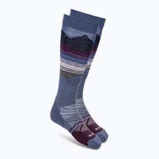 Damen Skisocken Smartwool Ski Targeted Cushion Pattern OTC nightfall blue